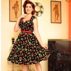 Pinup Girl Clothing Heidi cherry dress NWOT
